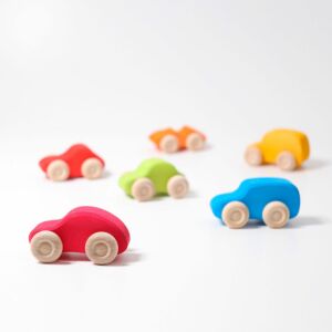 Grimm's 6 Wooden Cars