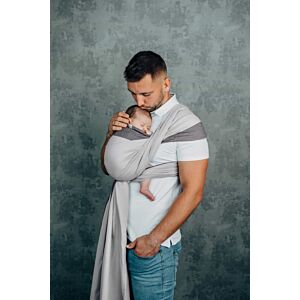 Lenny Lamb My First Baby Sling Woven Wrap Cool Grey