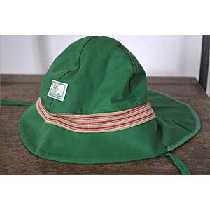 Pickapooh Fireman Hat Green Stripe UV 80