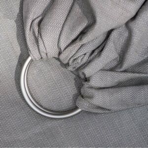 Girasol Herringbone Grey Ring Sling