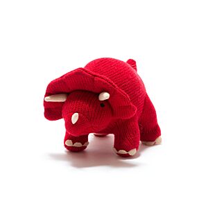 Medium Triceratops Red