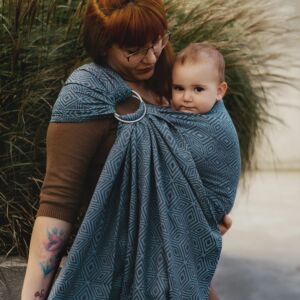 Little Frog Cloudy Cube Ring Sling