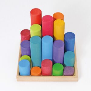 Grimm's Large Building Rollers Rainbow