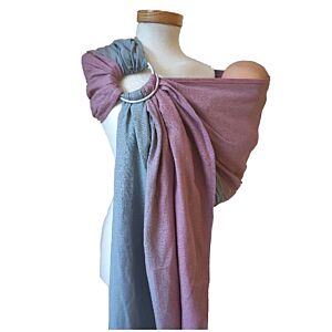 Storchenwiege Ring Sling Leo Duet Turquoise Grey