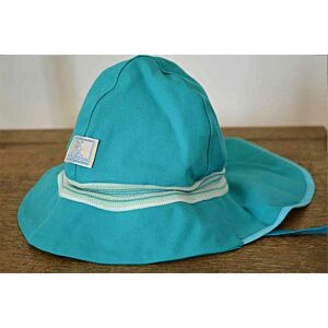 Pickapooh Fireman Hat Turquoise Stripe UV 80