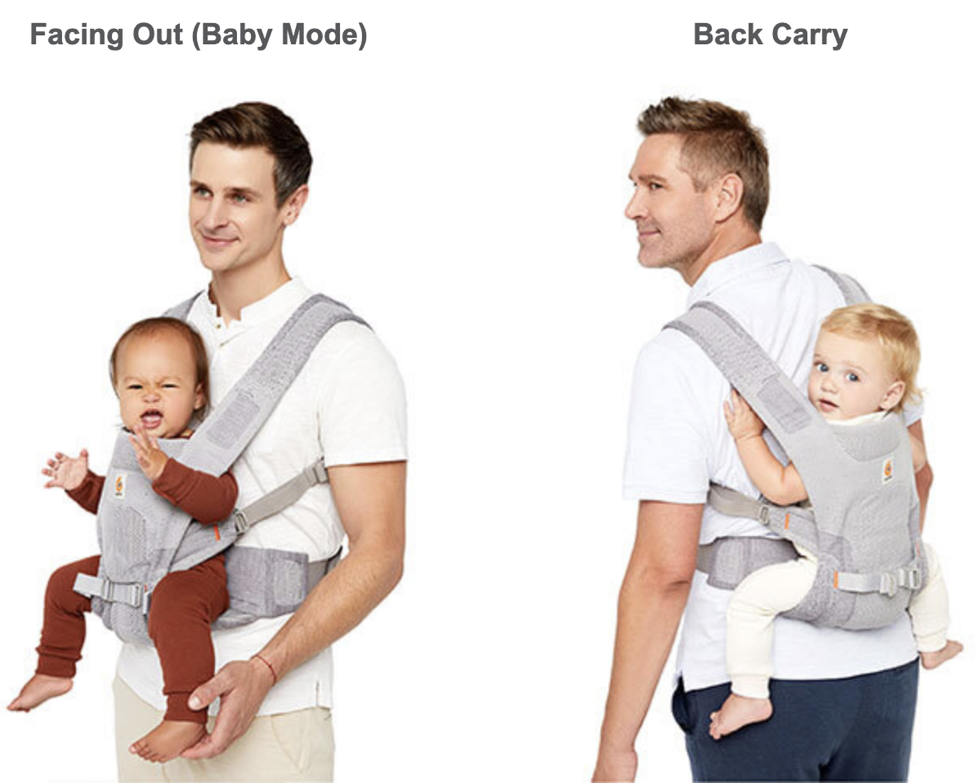 Facing Out Baby Mode and Back Carry