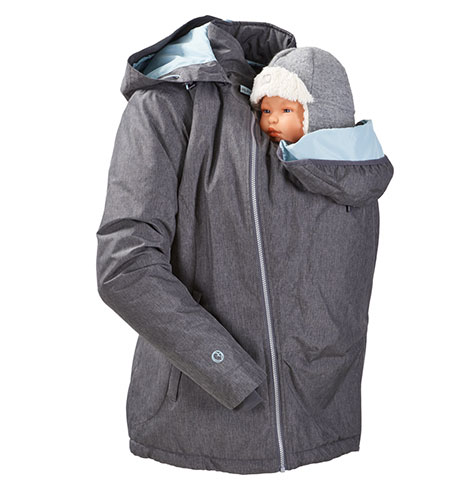 Mamalila Winter Jacket can be used when babywearing front and back