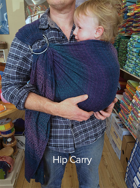 Hip carry with a ring sling
