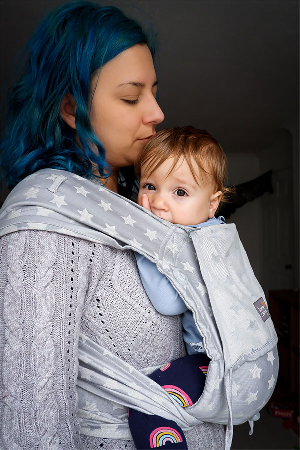 Baby Sling Stretchy Wrap Carrier Breastfeeding Backpack Newborn Birth Infant UK 